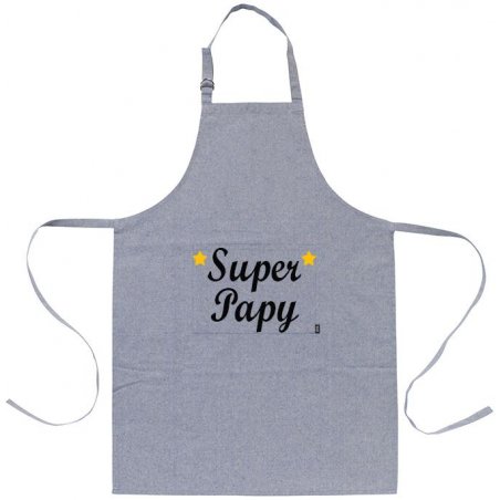Tablier de cuisine personnalisé super papy - TheCherryChill