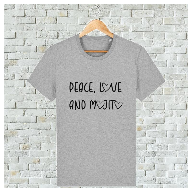 T-shirt Peace, Love And Mojito