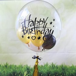 Montage ballons happy birthday