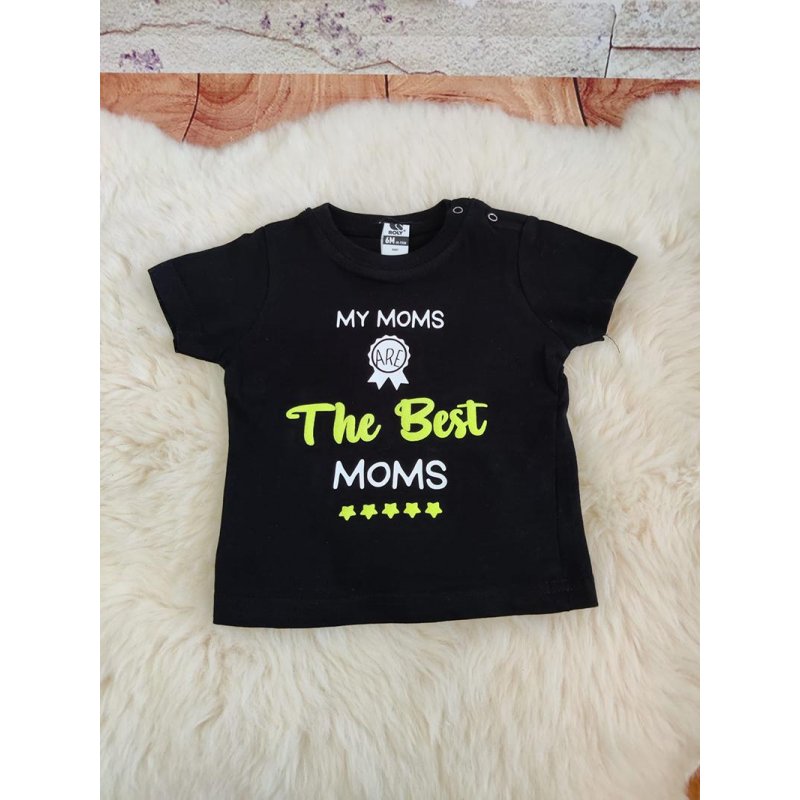 T-shirt my moms are the best moms effet 3D