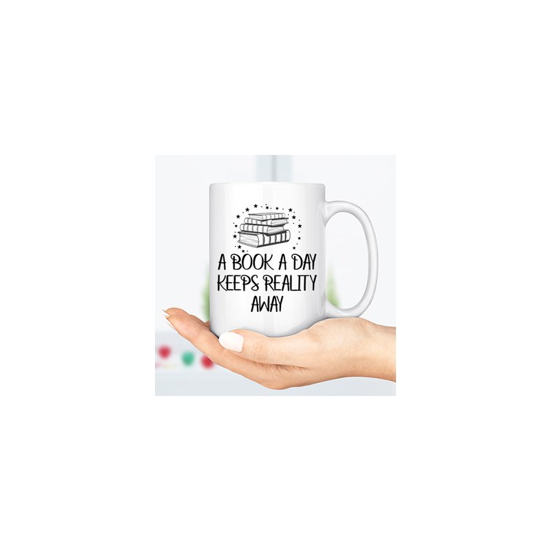 Tasse a book a day keeps reality away