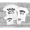 T-shirt famille taco -burrito - taquito bébé et enfant